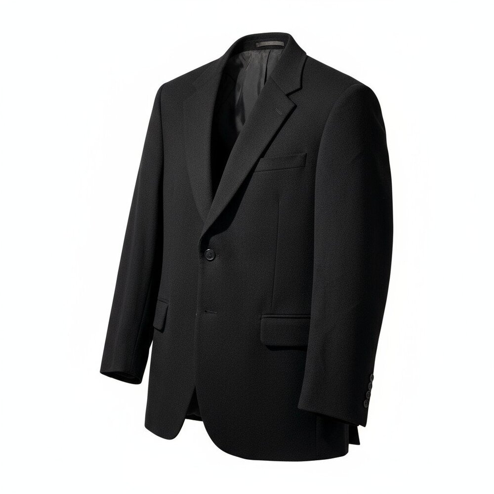 Holt Renfrew Mens Angora 40R Black Blazer